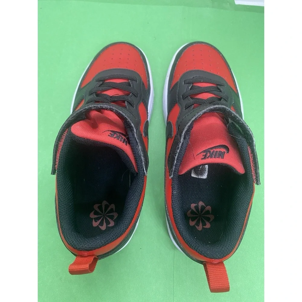 Nike Court Borough Low Recraft PS | Size 2Y| Uni. Red, Blk, Wt | DV5457-600